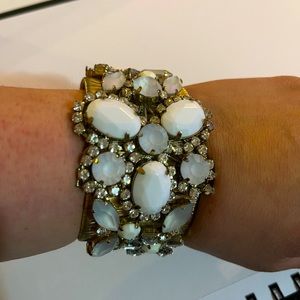 Beaded jeweled cuff